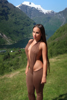 BROWN V JUMPSUIT