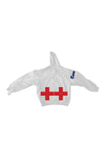 DOUBLE CROSS WHITE HOODIE