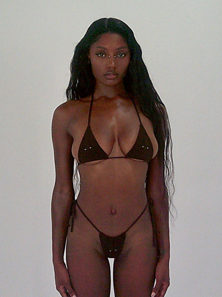 Piercing Brown Bikini Top