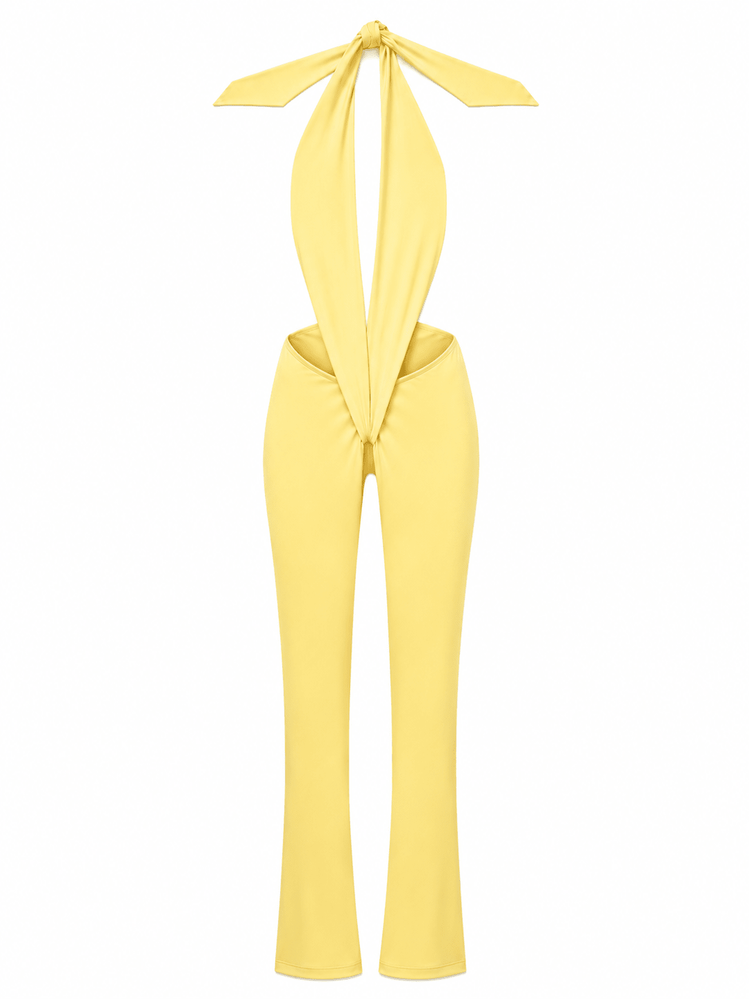 PALE YELLOW V JUMPSUIT - SWEET TALK