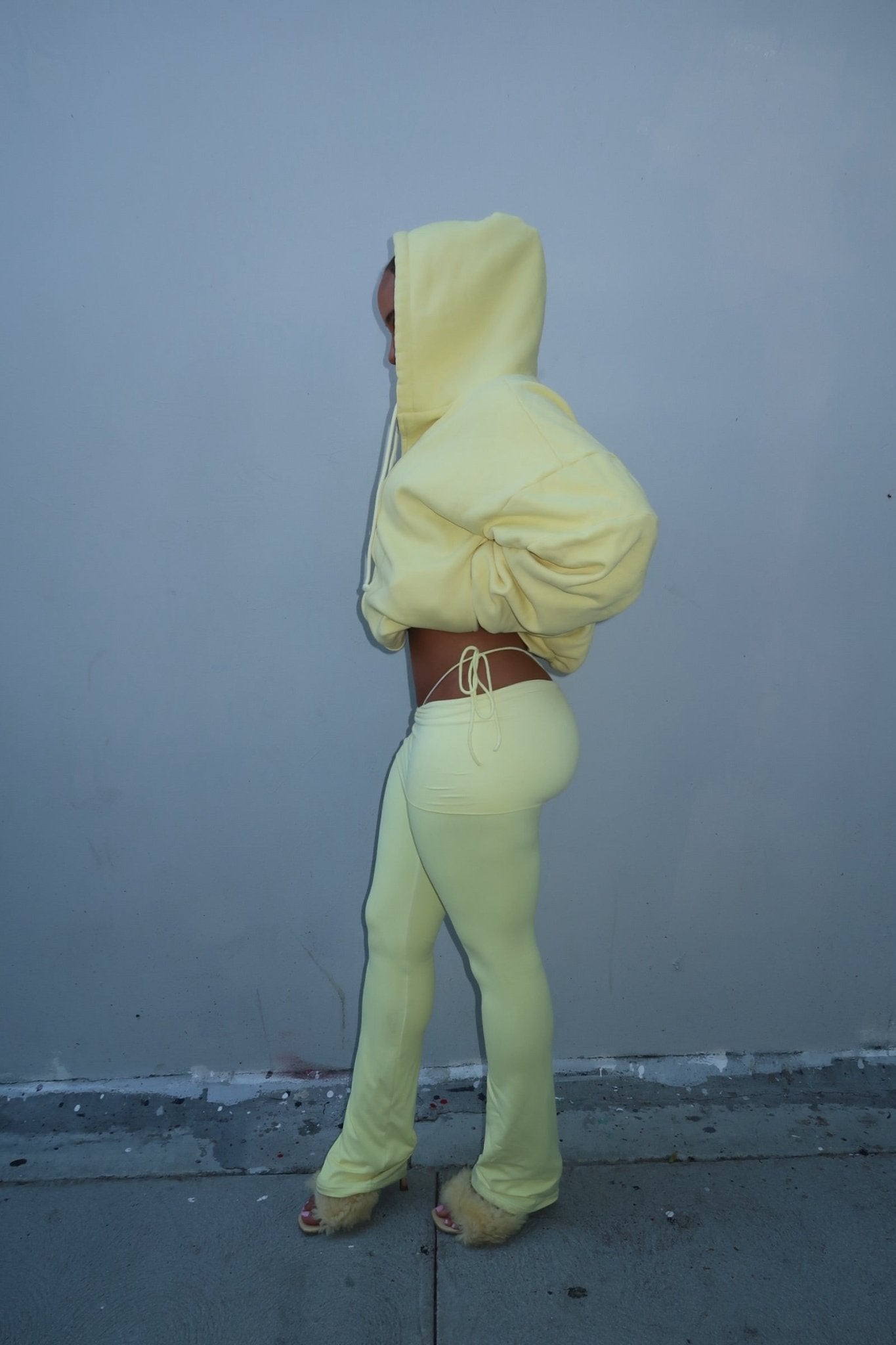 YELLOW FOLD LEGGING - SWEET TALK