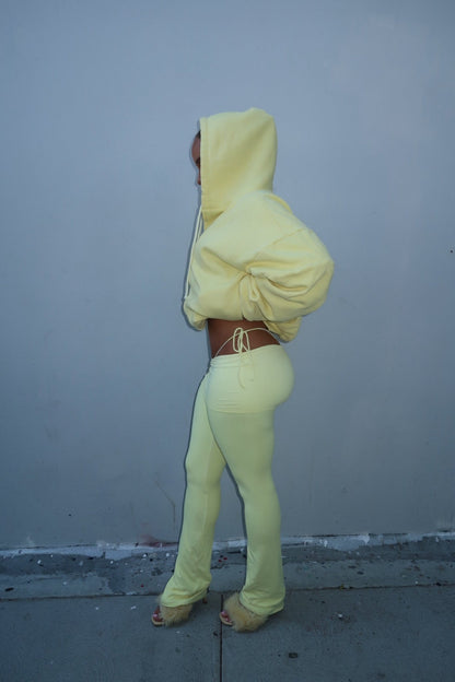 YELLOW FOLD LEGGING - SWEET TALK