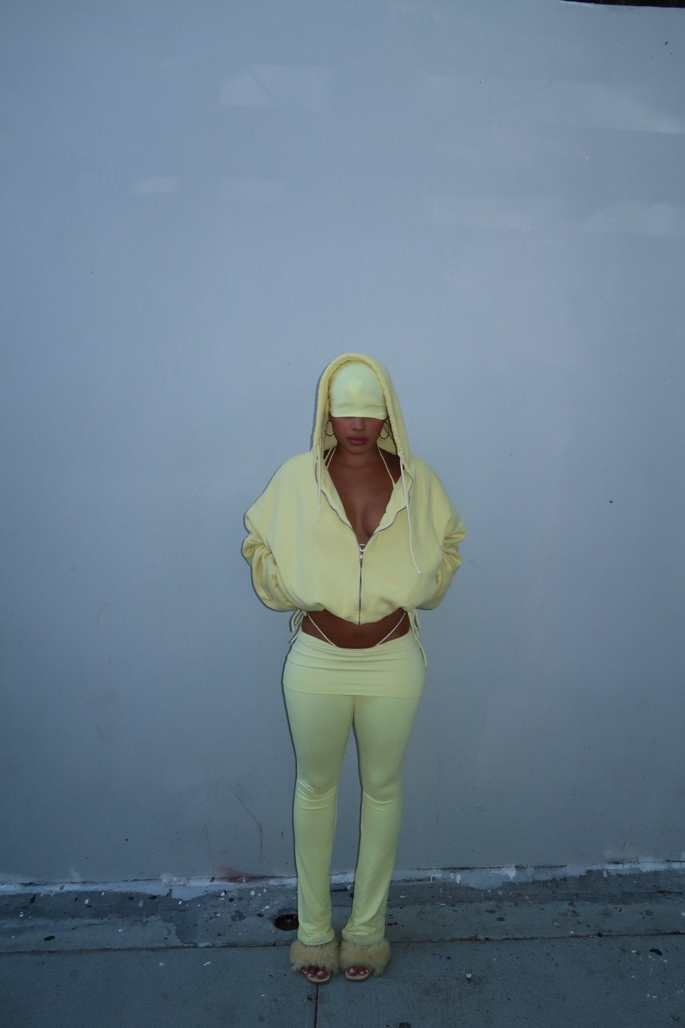 YELLOW FOLD LEGGING - SWEET TALK