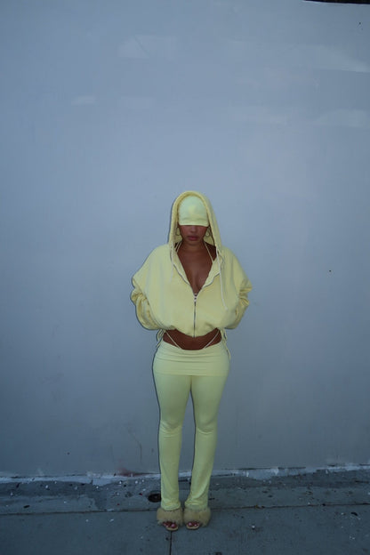 YELLOW FOLD LEGGING - SWEET TALK