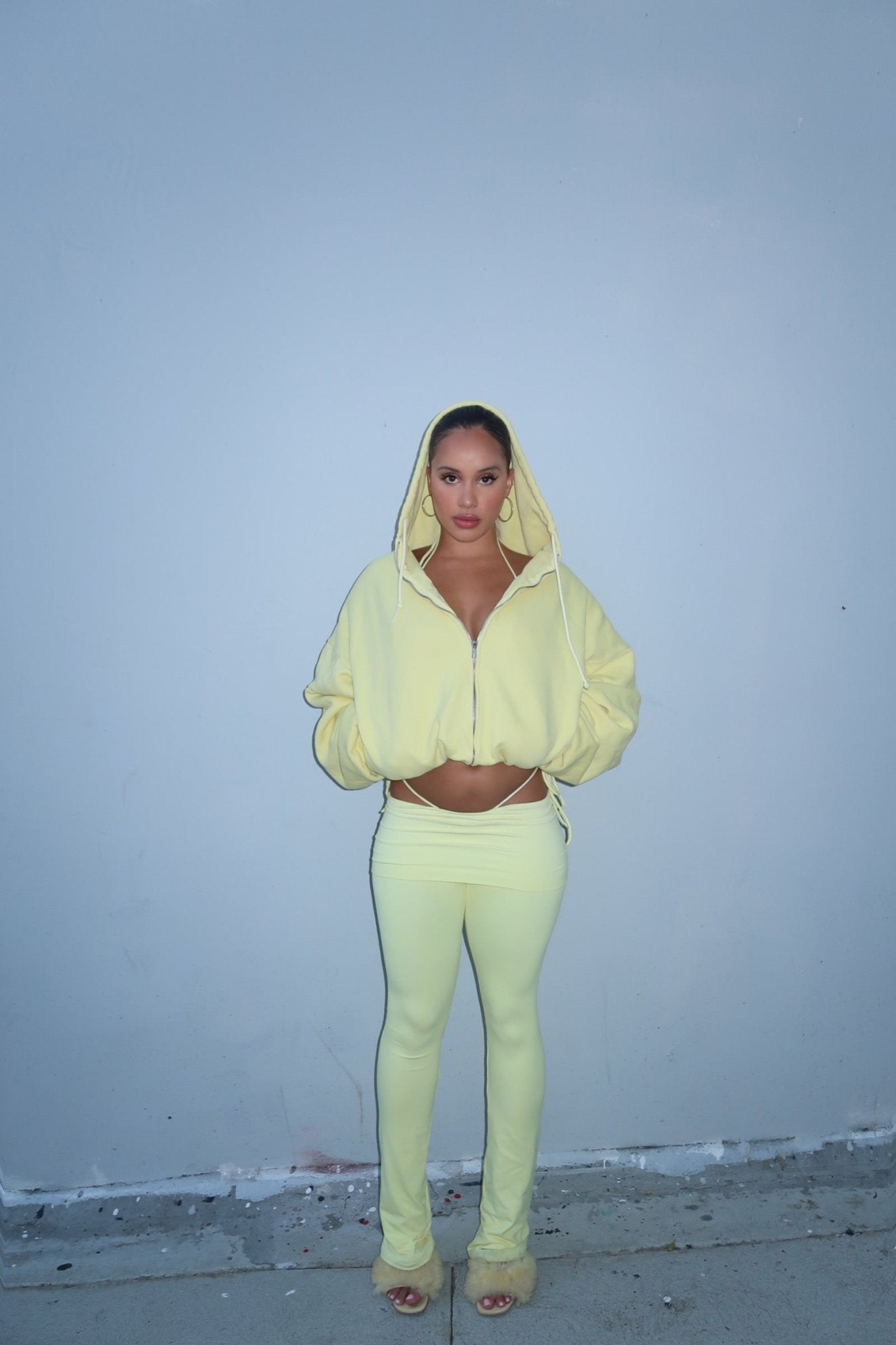 YELLOW FOLD LEGGING - SWEET TALK