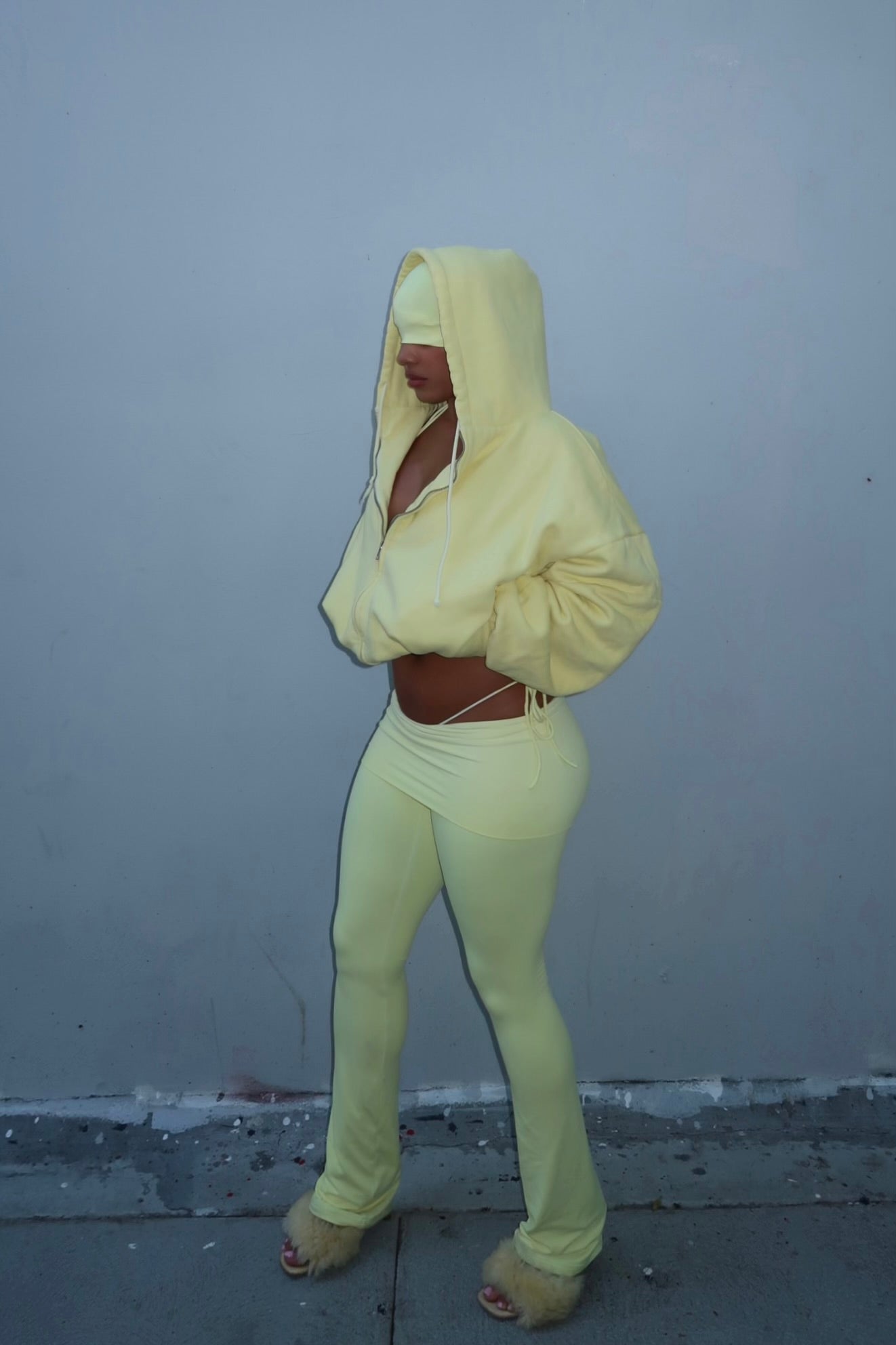 YELLOW FOLD LEGGING - SWEET TALK