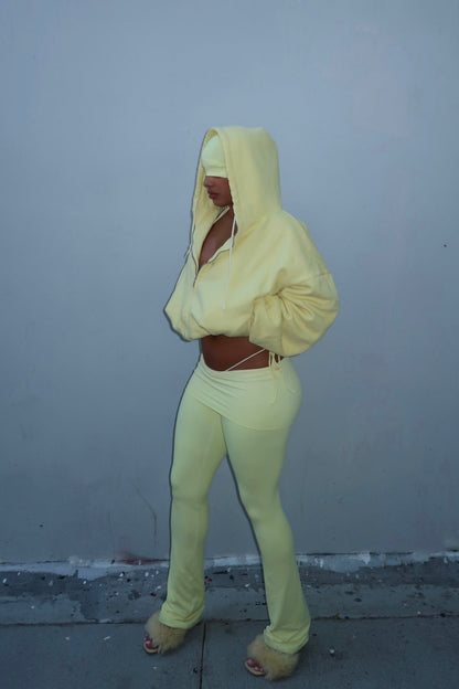 YELLOW FOLD LEGGING - SWEET TALK