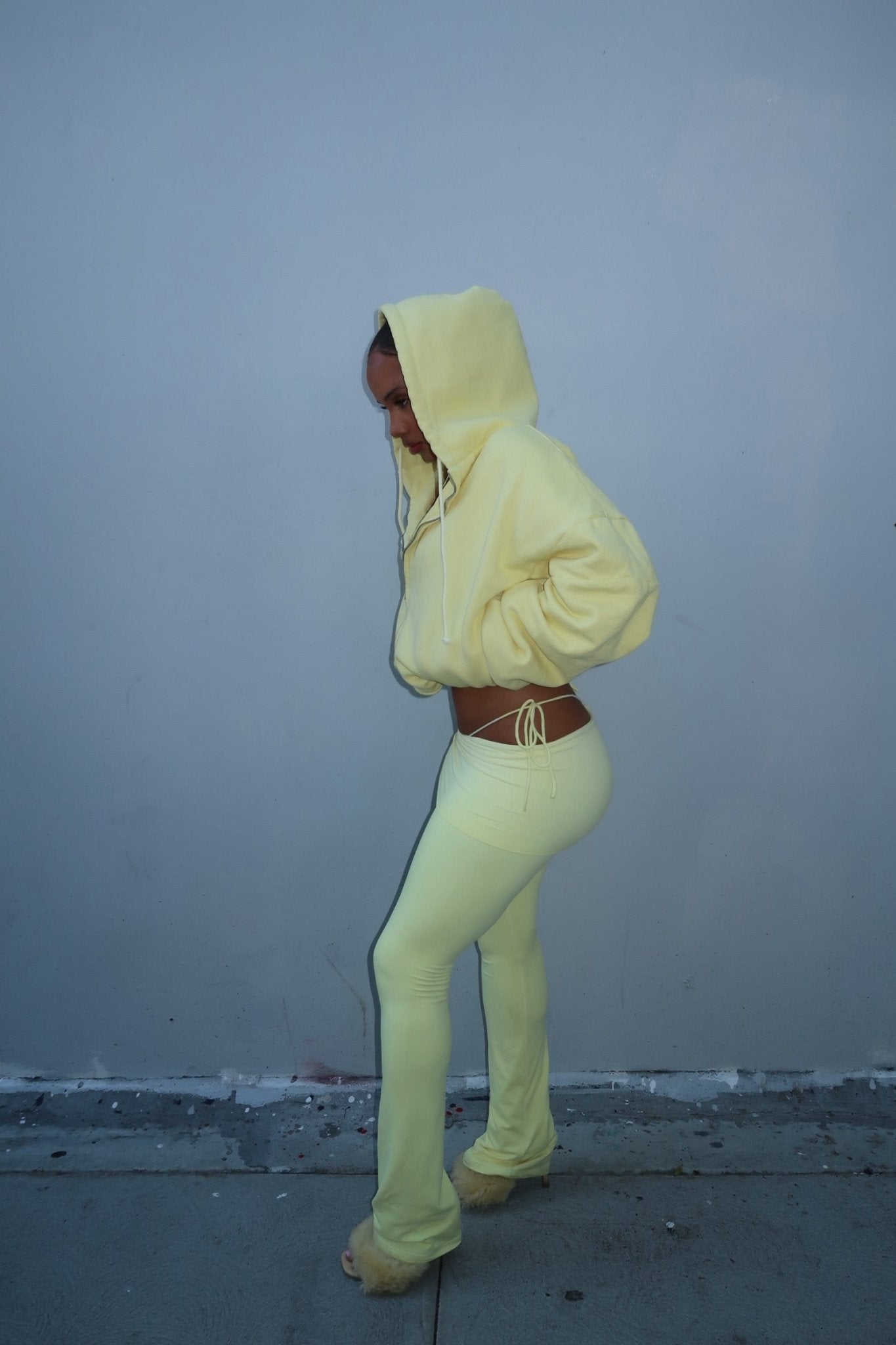 YELLOW FOLD LEGGING - SWEET TALK