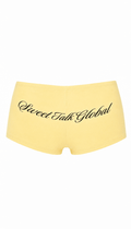 LEMON YELLOW MICRO CURSIVE SHORT